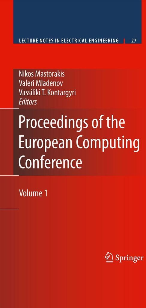 Proceedings of the European Computing Conference