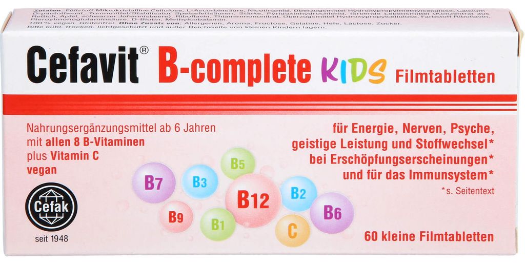 Cefavit B-complete Kids, comprimés, 60 comprimés Image du produit 