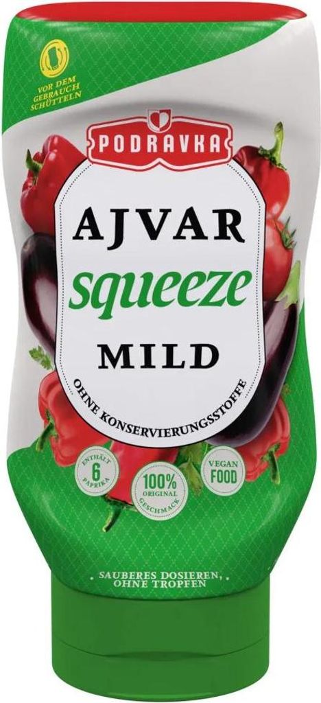 Podravka Ajvar mild squeeze 310g