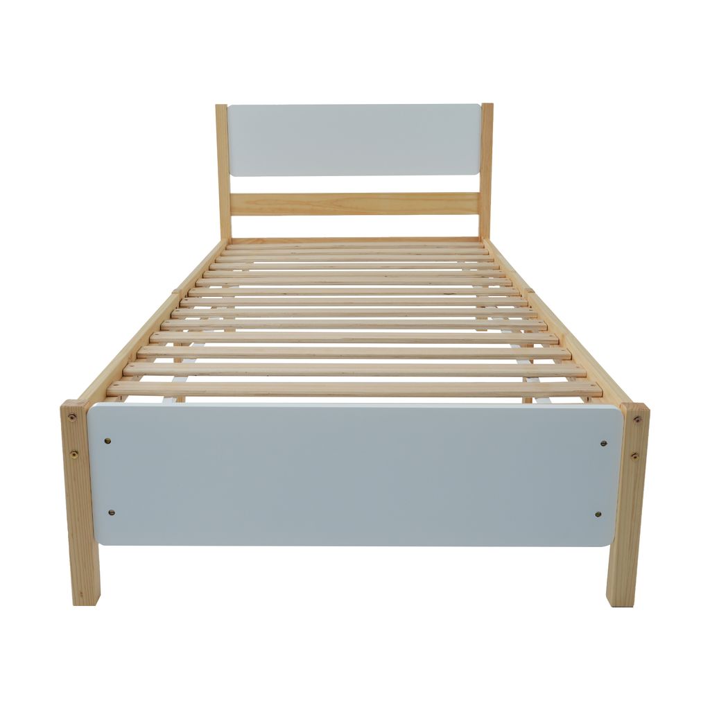 Flieks Holzbett Klassisches Bett 90x200cm mit Lattenrost, Produktbild 