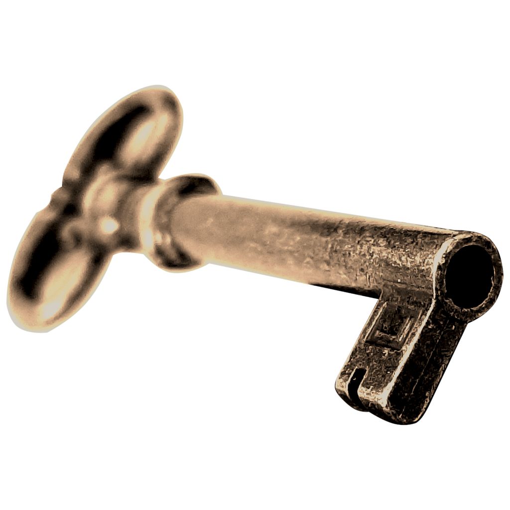 Antiker Möbelschlüssel Zinnfarben 77mm - Dekorativer Schlüssel Für Schränke & Truhen