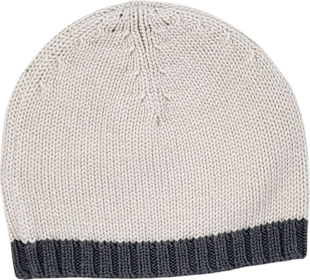 Petit Bateau weiche Strick-Mütze in grau 12-24 Monate