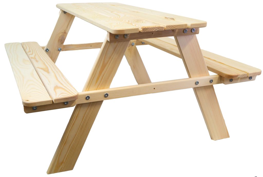 Sitzbank für Kinder 90x90x48cm in natur Gartenbank Garnitur Produktbild 