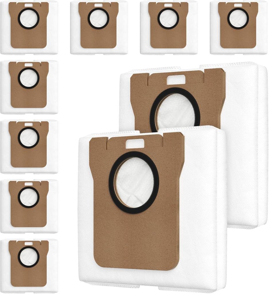 10 Stück Staubbeutel für Xiaomi X10+ / X20+,X20 Pro/Max,für Dreame L20/L10s/L10/L10s Pro/L50 Pro Ultra, L20 Ultra/X40/X50 Ultra Complete Staubsa...