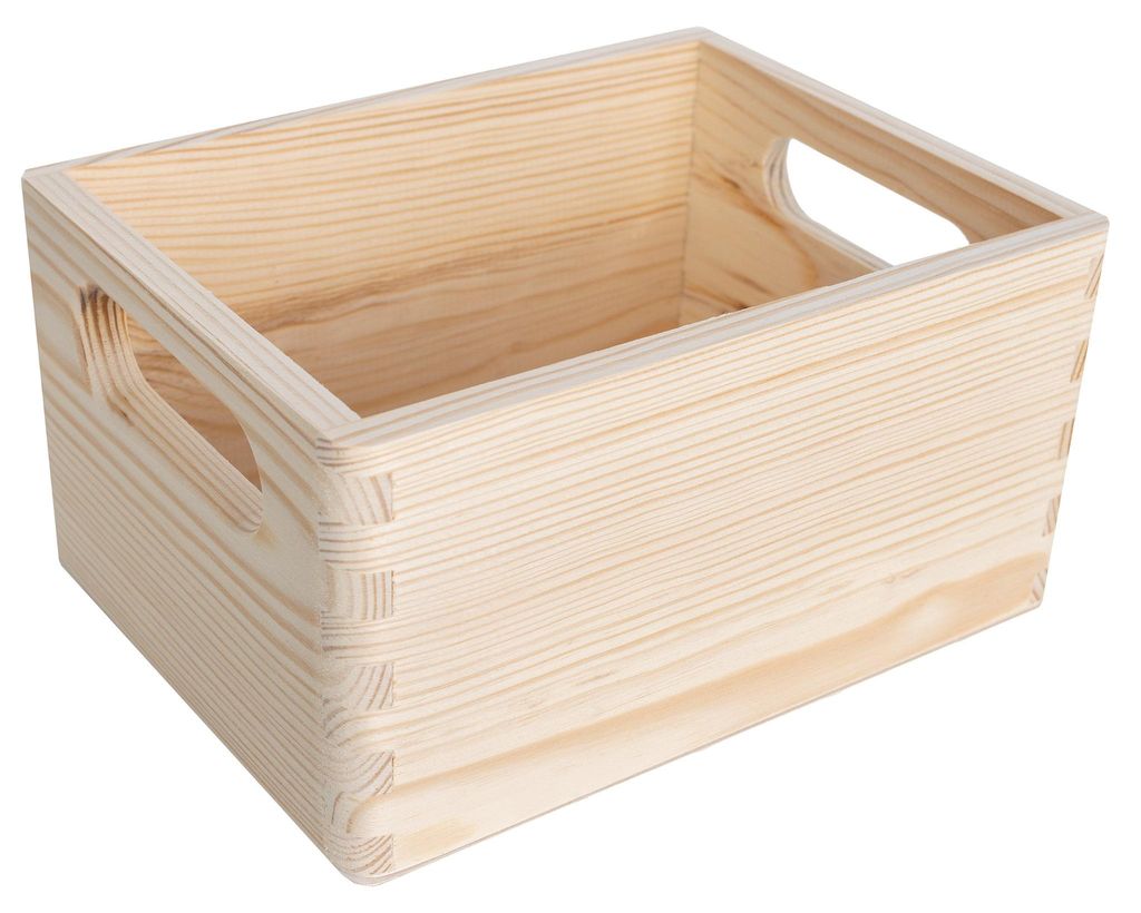 Creative dřevěná krabice Deco s uchy Koš na ovoce | 19,5 x Obrázek produktu 