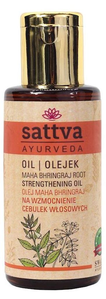 OLEJEK DO WŁOSÓW WZMACNIAJĄCY CEBULKI MAHA BHRINGRAJ 100 ml - SATTVA (AYURVEDA)