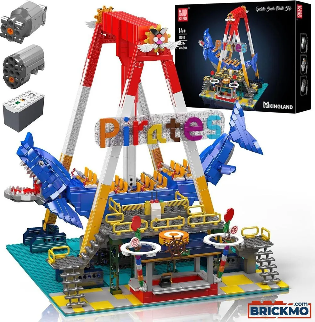 Jouet Construction Requin Pirate Électrique pour Collectionneur