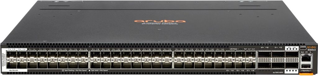 Hewlett Packard Enterprise Aruba 8360-48Y6C v2 Verwaltet L3 1U
