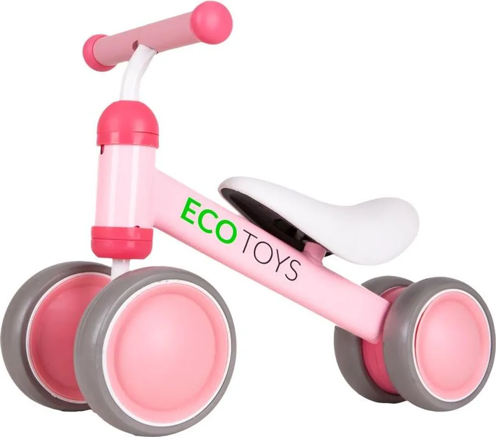 Draisienne rose ECOTOYS : Fini les chutes, apprenez l'équilibre à vélo