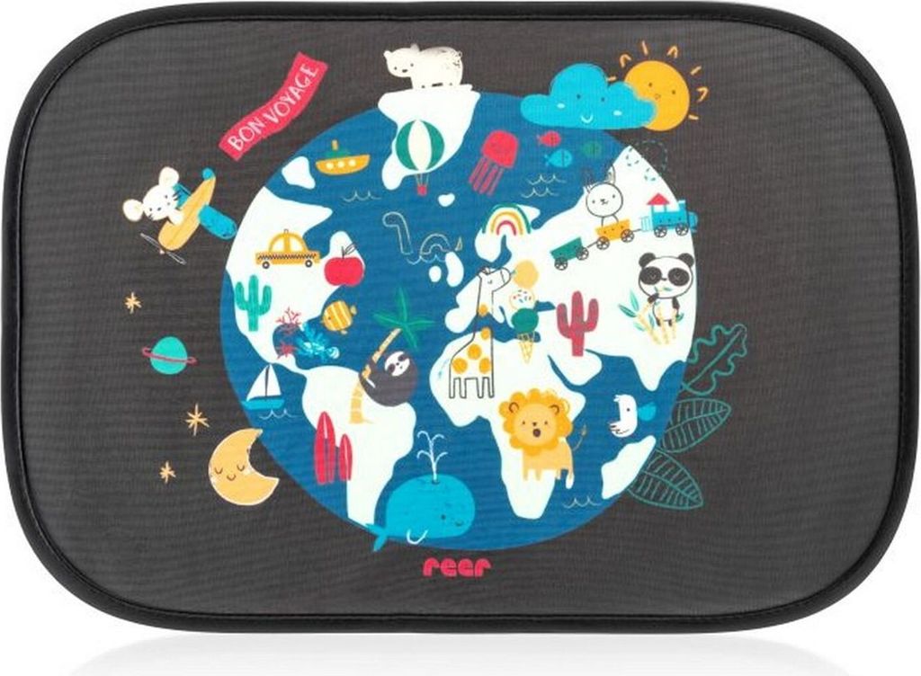 reer TravelKid Sun Auto-Sonnenschutz, Sonnenschutz, Blendschutz, Sichtschutz, UV Schutz, Auto, 86112