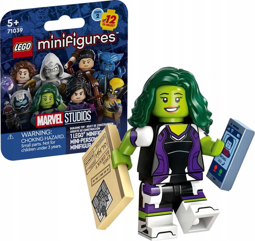 71039 - LEGO Minifigures - PANI HULK - Marvel Serie 2 Immagine del prodotto 
