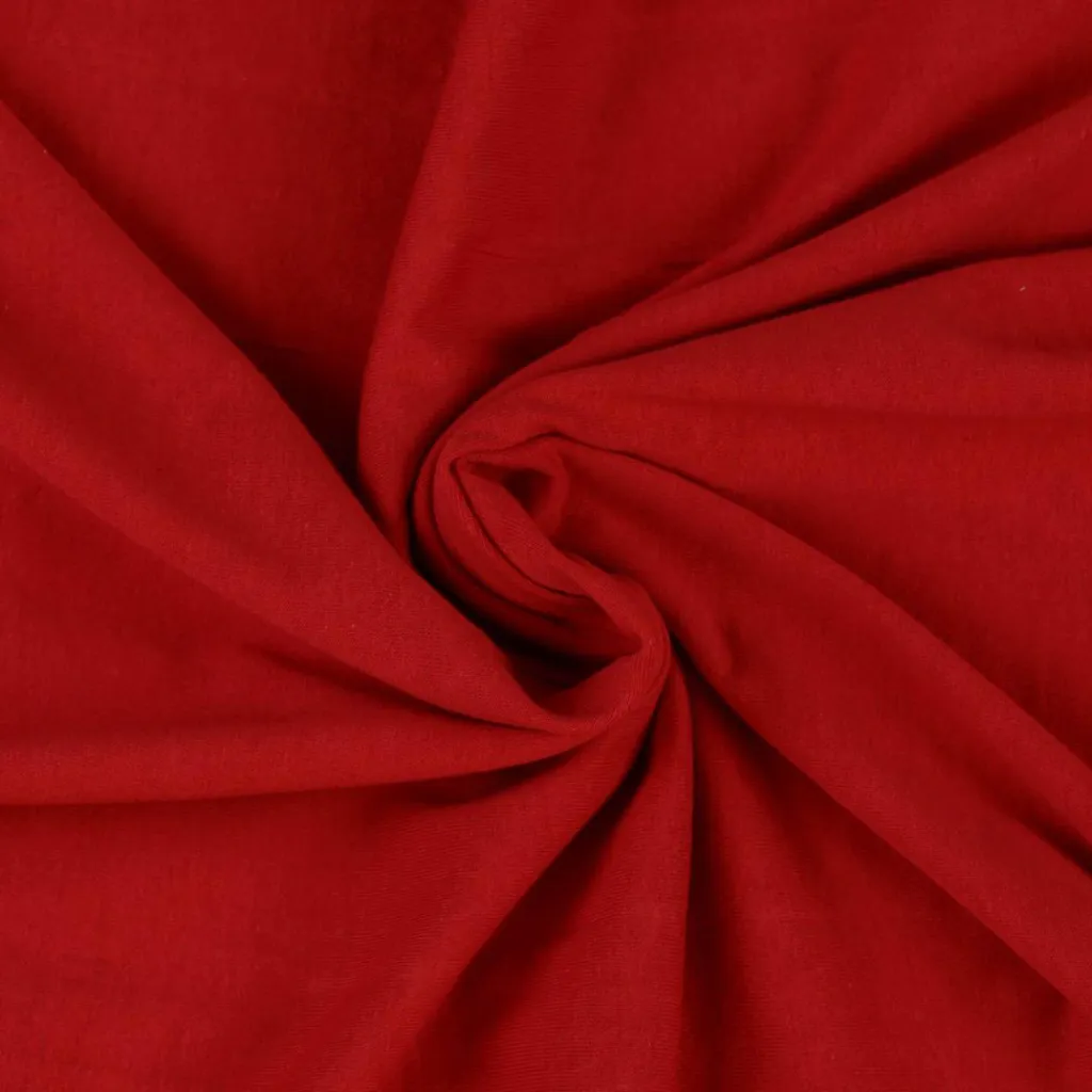 Jersey foglio singolo 120x200cm rosso