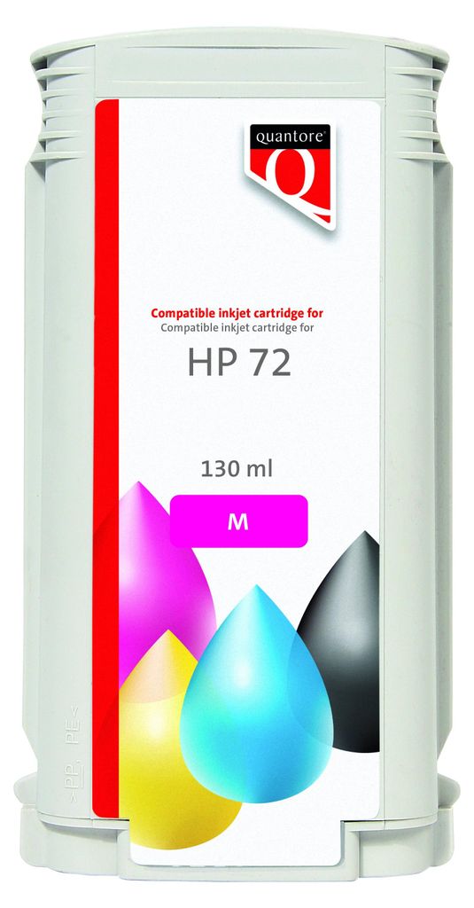Quantore - Tintenpatronen-Alternative für 72 C9372A rot