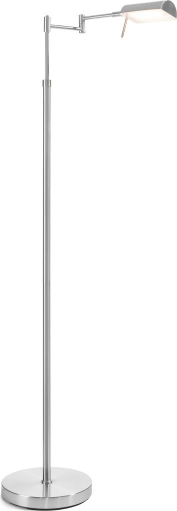 casa NOVA Stehleuchte TROY H 146 cm silber Stehlampe Leseleuchte