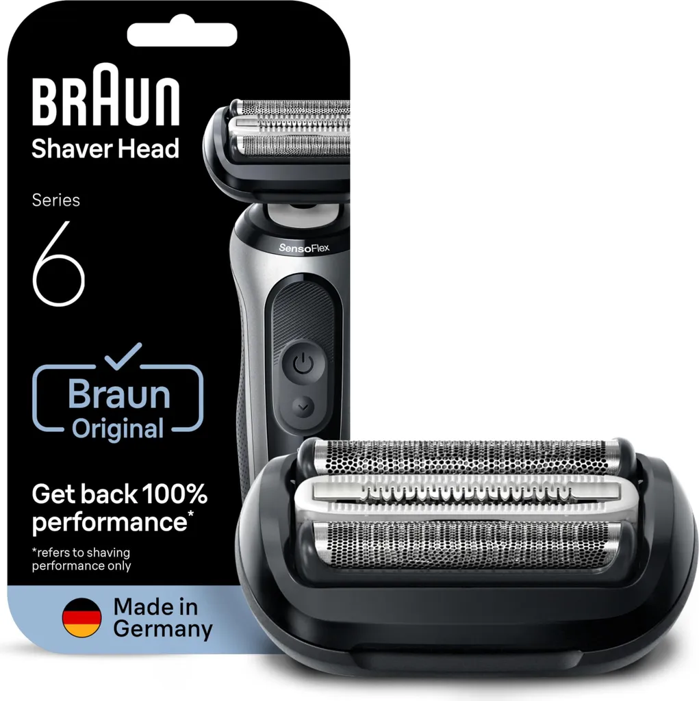 Braun Kombipack 64B Cassette de Rechange Grille et Bloc-Couteaux Noir
