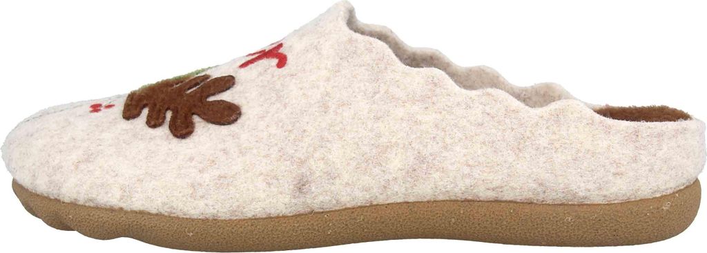 MayBe Clogs & Hausschuhe in Übergrößen Beige MB65406 große Damenschuhe