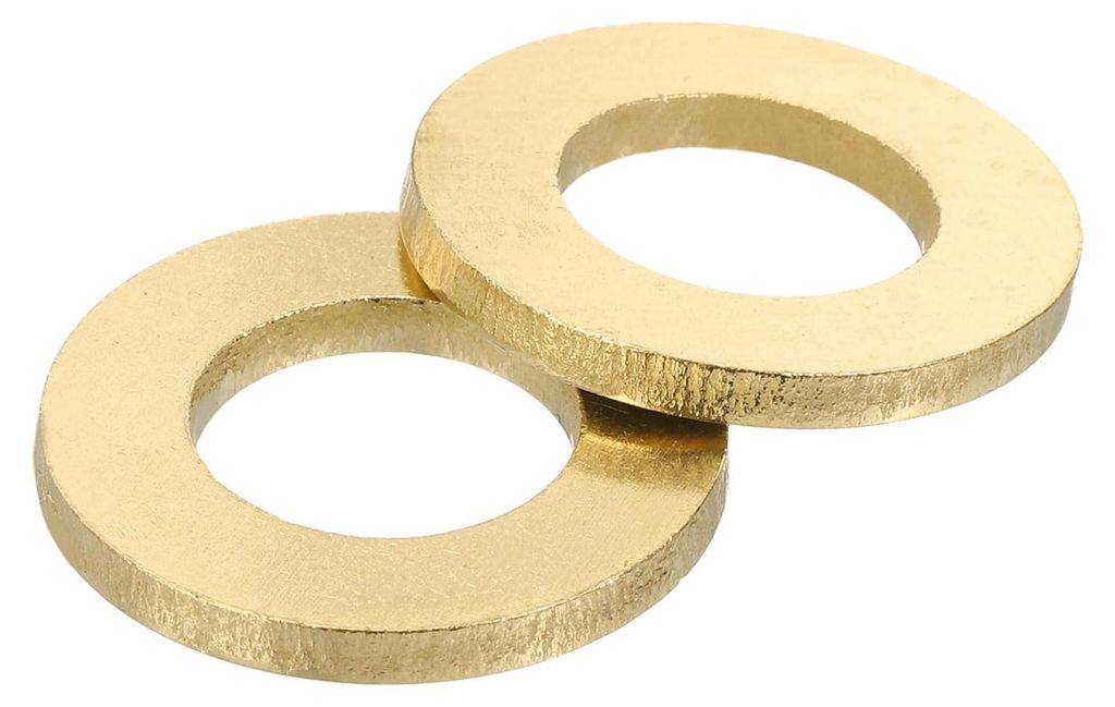 10 Stück Messing-Flachringe M16 x 30 mm x 3 mm Dichtungsringe