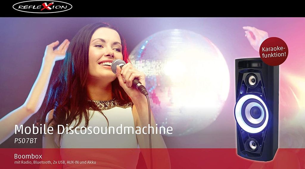Reflexion PS07BT Mobile Discosoundmaschine Produktbild 8