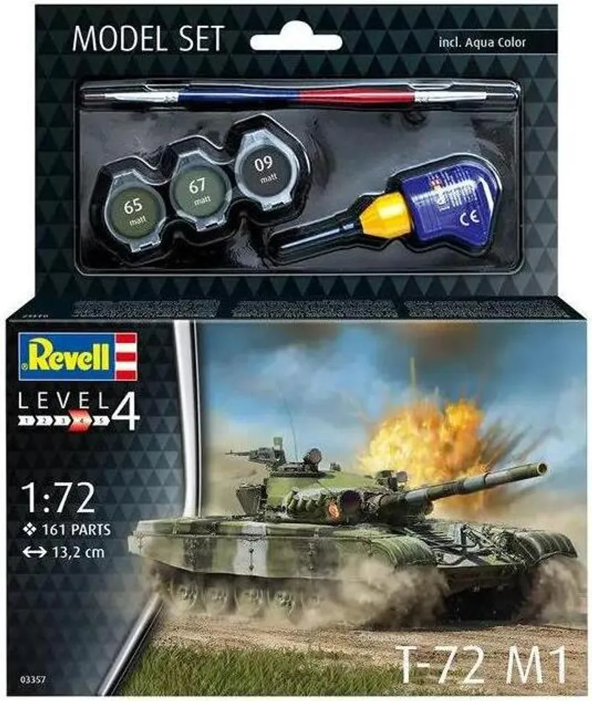 Modélisme Char T-72 M1 Revell 1:72 Kit de Construction pour Débutant
