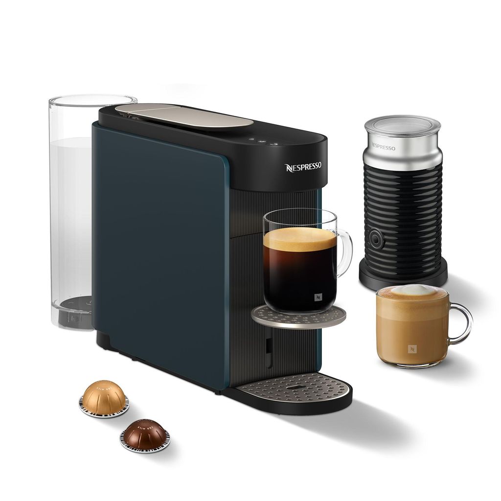 NESPRESSO KRUPS Vertuo Up Blau Kapselmaschine + Aeroccino 3 Produktbild 