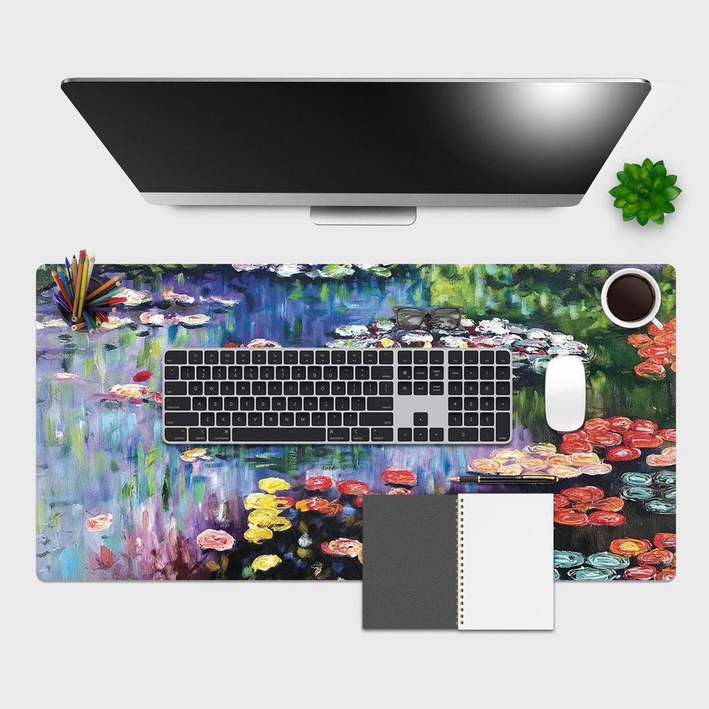 Giallobus - Berühmte Werke - 90L x 40B cm - Vinile - 36 - Seerosen im Teich von Giverny