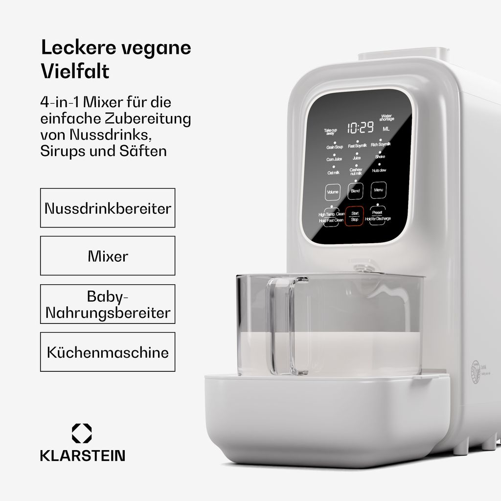 Klarstein Pflanzendrinkbereiter, Digitale Sojadrink Produktbild 2