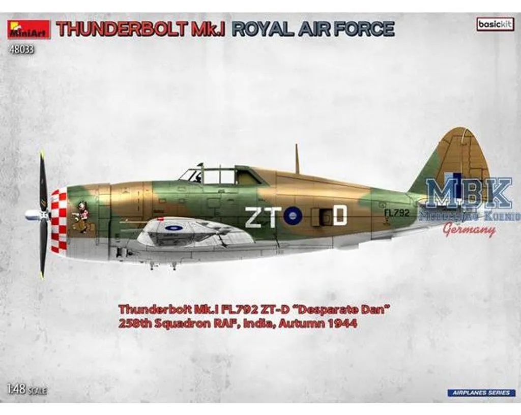 Thunderbolt Mk.I RAF 1:48 : Maquette Militaire Montage Précis - 3