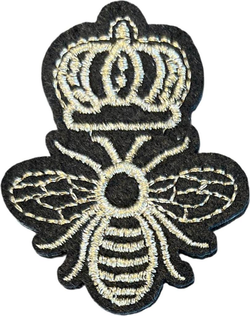 Bienenkrone-Emblem-Aufnäher zum Aufbügeln