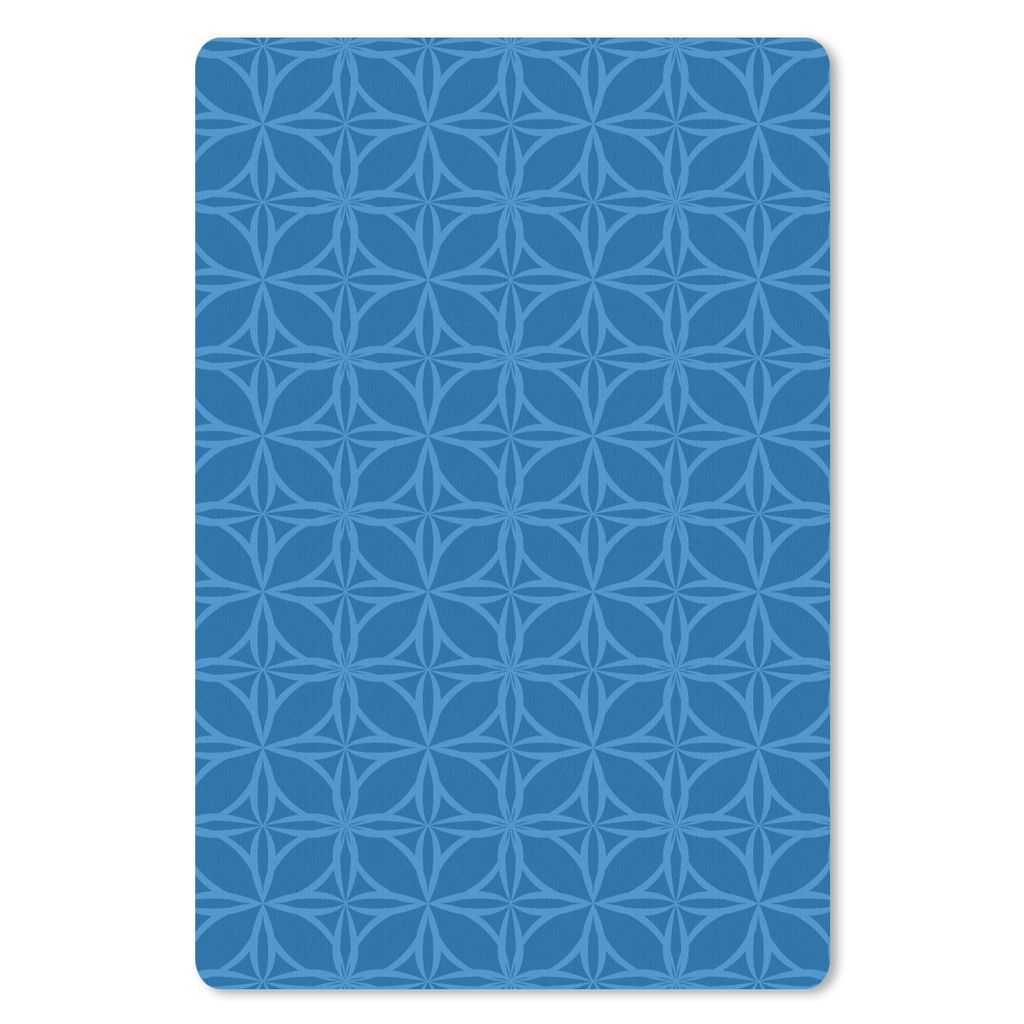 MuchoWow Mauspad Mousepad Kompass - Blau - Muster 18x27 cm - Mousepads - Maus Mat - Pad - Mausunterlage