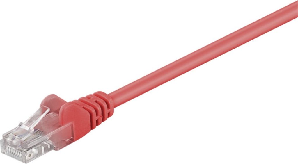 CAT 5e Netzwerkkabel, U/UTP, rot, 1.5m