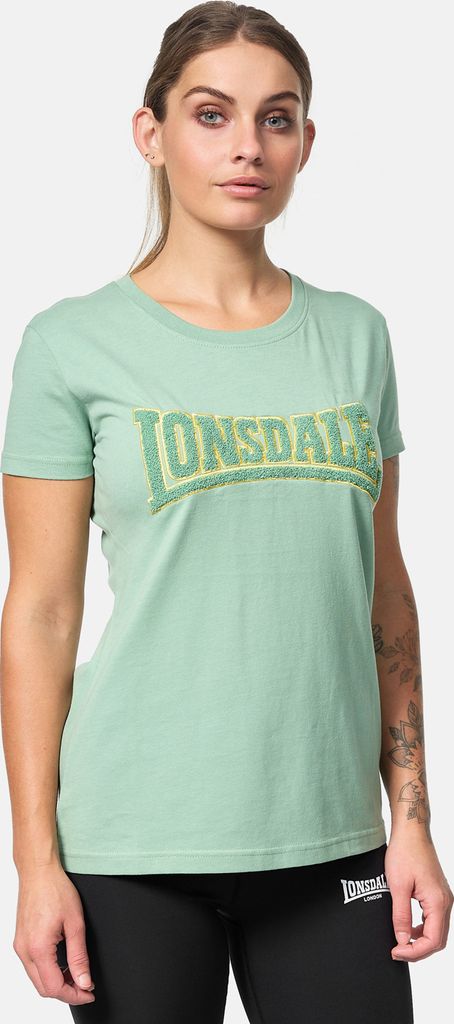Frauen T-Shirt AHERLA Green/Mustard XS Lonsdale