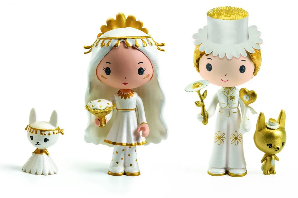 Coffret Cadeau Tinyly Djeco Marguerite et Léopold : Imaginer le Mariage