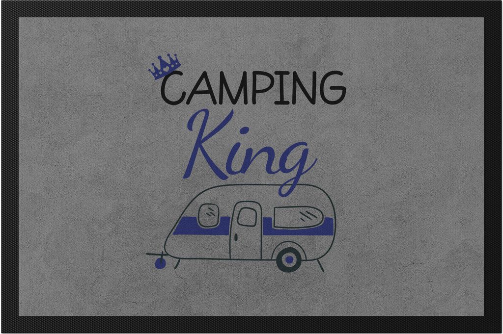 Camping King Fußmatte Wohnwagen Fans Geschenkidee Für Camper Camping-Platz