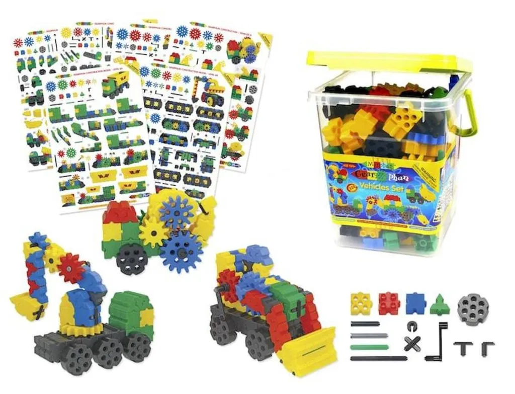 Jeu de Construction Morphun GearPhun 324 pcs : Apprendre la Mécanique