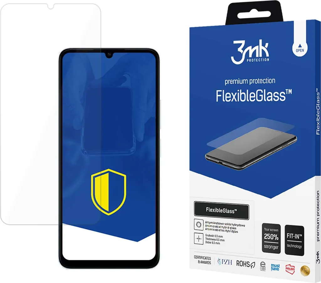 3mk FlexibleGlass Poco C65: Vetro Ibrido Infrangibile Protezione Totale