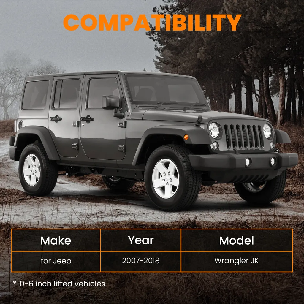 Barre d'Accouplement Panhard Arrière pour Jeep Wrangler JK Réglable - 13