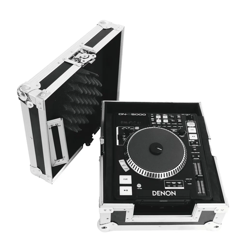 Mallette de Transport CD Noir Typ 2 avec Rembourrage Anti-Vibration