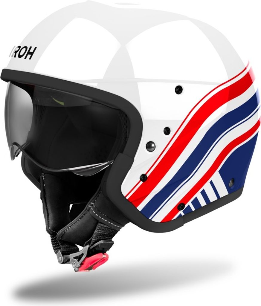 Convert Helm Crosshelm Schutzhelm Motorradhelm AIROH Eon J110 Weiß Größe XL