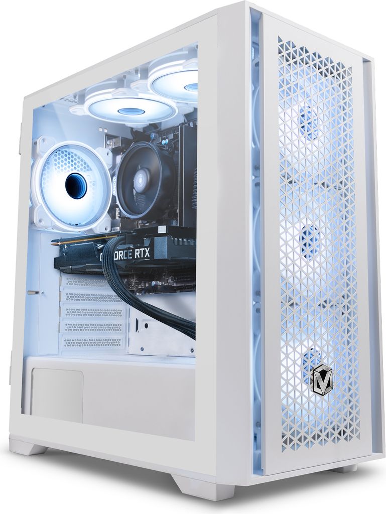 Vibox V-31 Gaming PC Weiß - AMD Ryzen 5 5500 4,1 GHz - Nvidia GTX 1660 Super 6 GB - 16 GB RAM - 1 TB SSD - Windows 11 - WiFi
