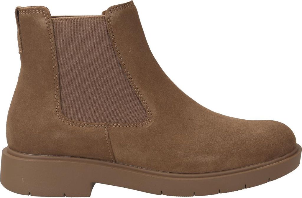 GEOX Stiefelette SPHERICA, Rauleder, Braun, Damen