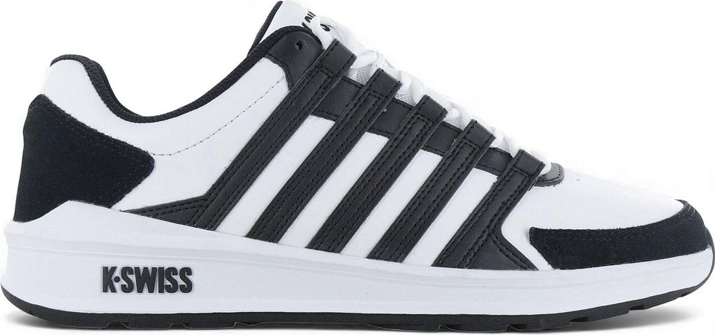 K-Swiss Vista Trainer - Herren Sneakers Schuhe Weiß-Schwarz 07000-034-M , EU 41.5