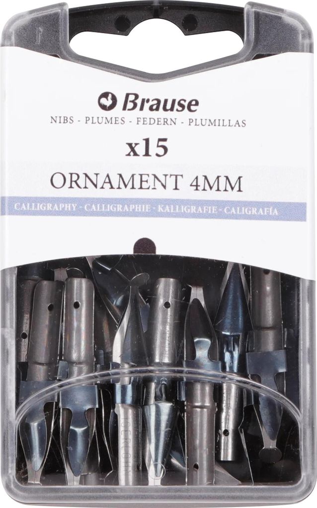 Brause Schachtel mit 15 Ornamentfedern 152040B