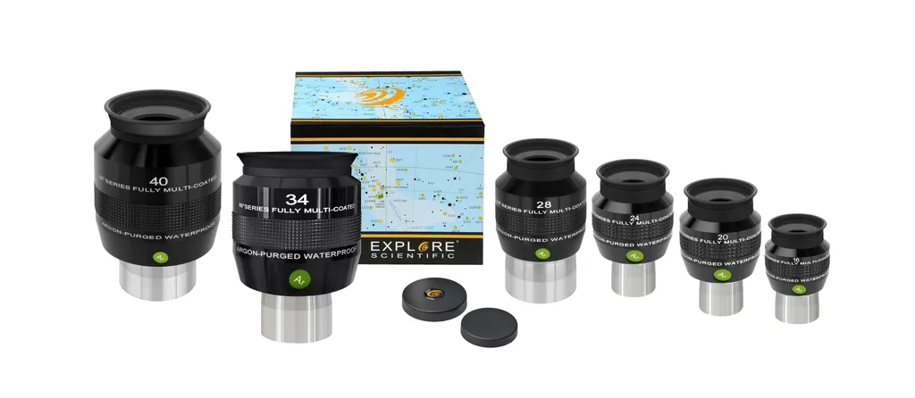 Explore Scientific 34mm Oculaire 68° idéal pour Observation Ciel Profond 2" - 4