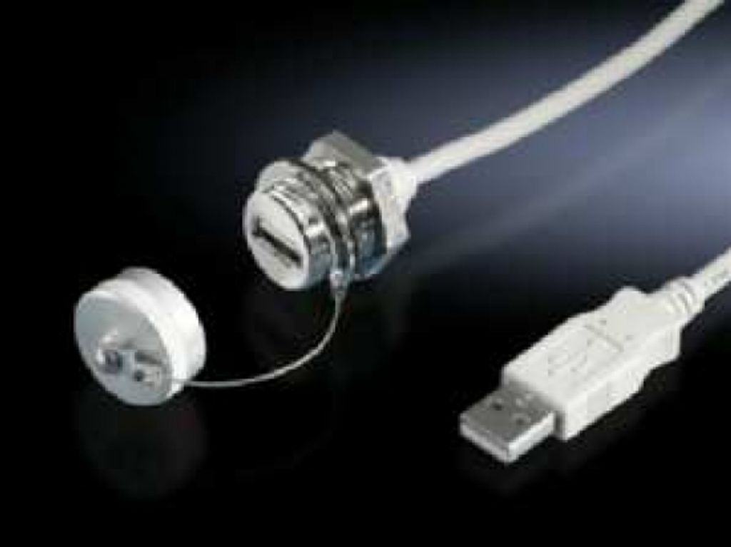 Rittal Schnittstellen-Verlängerung mit Wandanschluss, USB,
