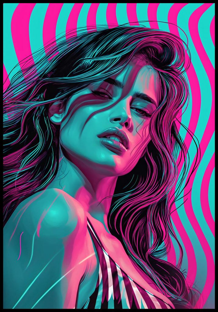 Plakat 68x98cm Neonblick
