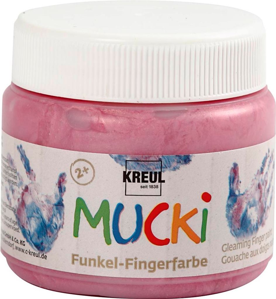 KREUL Peinture au doigt scintillante "MUCKI" rose poussière Image du produit 