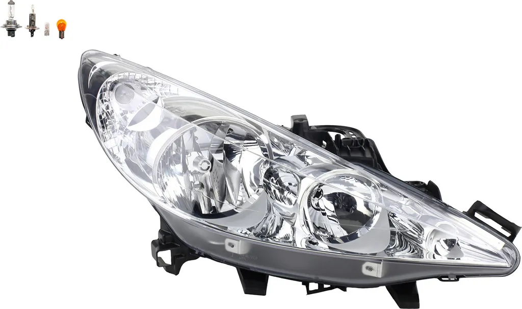 Silenziatore Posteriore Johns per Peugeot 207 2006+ Destra + Lampadina
