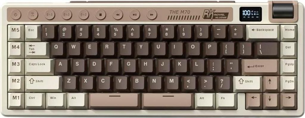 ROYAL KLUDGE RK M70 Clavier gaming gris moka Commutateur Image du produit 