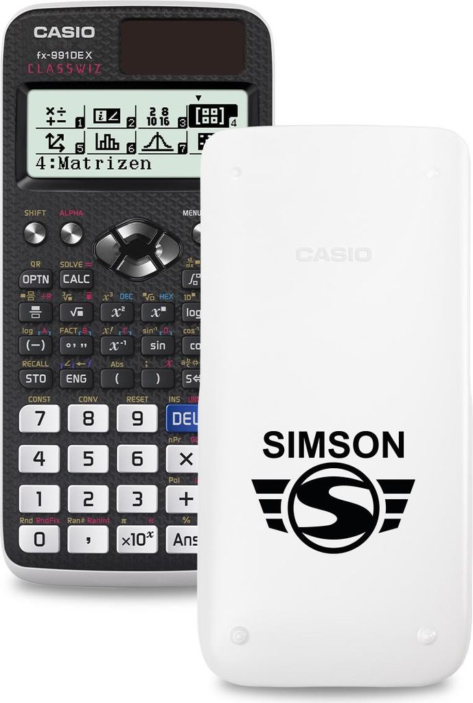 Casio FX-991DE X ClassWiz Schulrechner mit Simson-Bedruckung (Motiv 06)