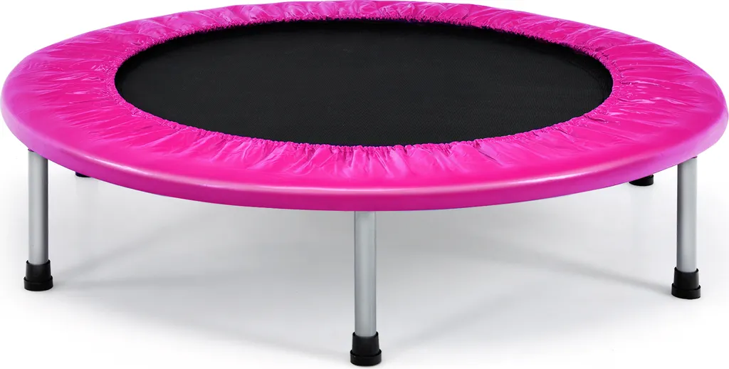 COSTWAY Mini Trampoline Fitness Pliable φ97cm Charge 150kg Intérieur